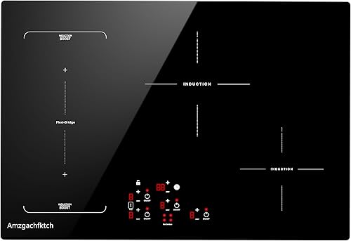 Miniatura 1 de Placa de cocción de inducción de 30 pulgadas, estufa eléctrica integrada de 4 quemadores con Bridge-SYNC, Booster, temporizador y bloqueo para