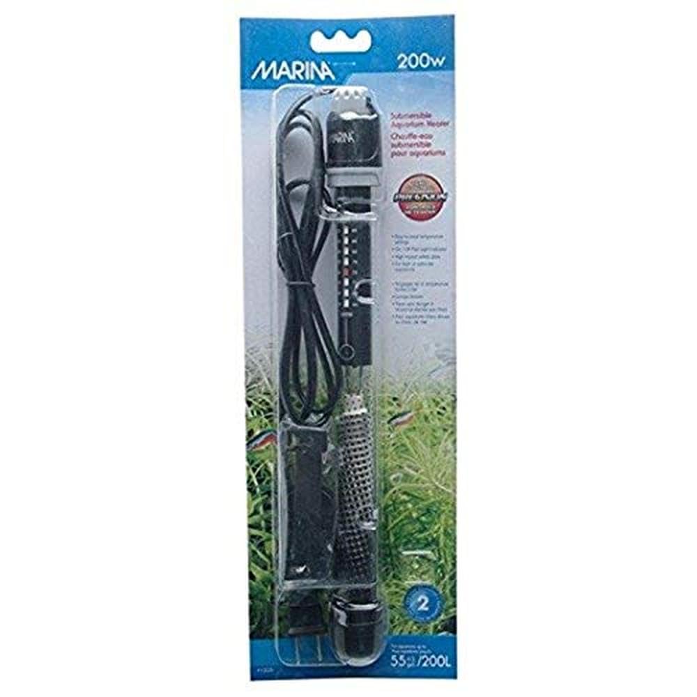 Chauffage pour aquarium Marina 200W thermostat réglable