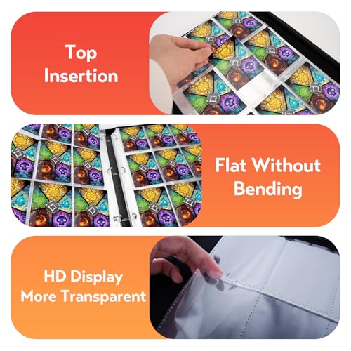 Image of 9 Pocket Card Binder for MTG /YGO /PTCG /Game Cards, Holds 900 Cards,Premium Card Collector Book for TCG Players,Toys Gifts for Kids(MTG-5)