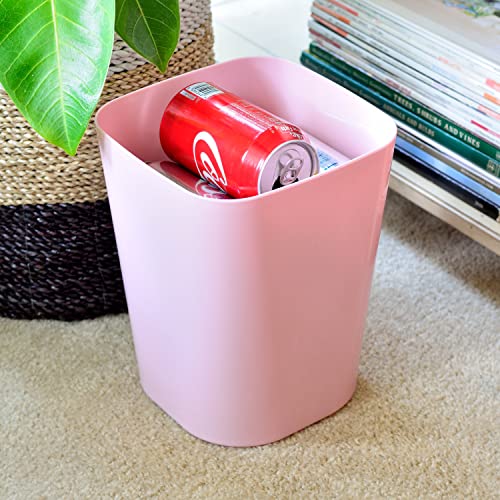 Youngever 2 Pack 5.5L Square Trash Can, Plastic Garbage Container Bin, Small Trash Bin for Home Office Living Room - Image 3