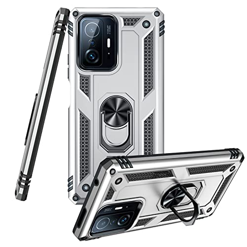 【Tgaoleyd】Xiaomi Mi 11T Pro ケース/Xiaomi Mi 11T ケース リング付き PC 対応 落下衝撃吸収 TPU フルプロテクトデザイン スマホケース 耐衝撃 防塵 360度回転 車載ホルダー対応 シャオミ ミー11t pr