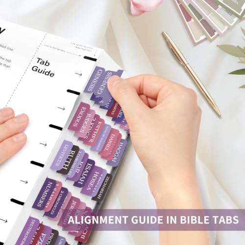 Image of Taja Bible Tabs, 75 Large Print Index Tabs for Women & Men