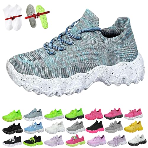 Nursebabe Orthopedic Tennis Shoes Women 2025 Mesh Sky Blue 8