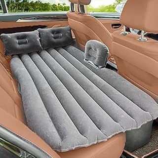 Ornelo Car Inflatable Bed - Back Seat Car Mattress with Air Pump & 2 Pillows - Portable Travel Air Bed for Kids & Camping... Price In India