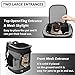 Solaris Adjustable Pet Carrier Backpack for Dogs and Cats, Puppies, Portable Cat Carrier Backpack with Bottle Pocket, Two Mesh Window for Breath