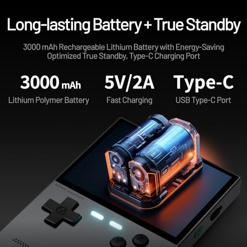 Image of Trimui Brick Hammer Metal Body Handheld Game Console Retro Gaming Handheld 3000mah Battery Allwinner A133p 3.2 inch IPS RGB Lighting Vibration Green-64G