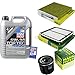 Produktbild QR-PARTS 69373328 Filter Set Inspektionspaket 5 Liter Motoröl Top Tec 4600 5W-30 MANN-FILTER Innenraumfilter Luftfilter Ölfilter