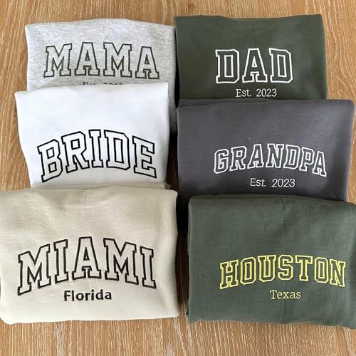 Custom Embroidered Hoodie Design Your Own, Personalized Embroidered Sweatshirt for Women Men, Personalized Gifts4