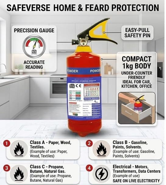 Image of Fire Accident Safety Fire Extinguisher (1 KG)