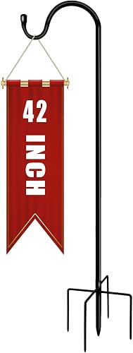 Shepherds Hooks for Outdoor 42 Inch Garden Bird Feeder Pole