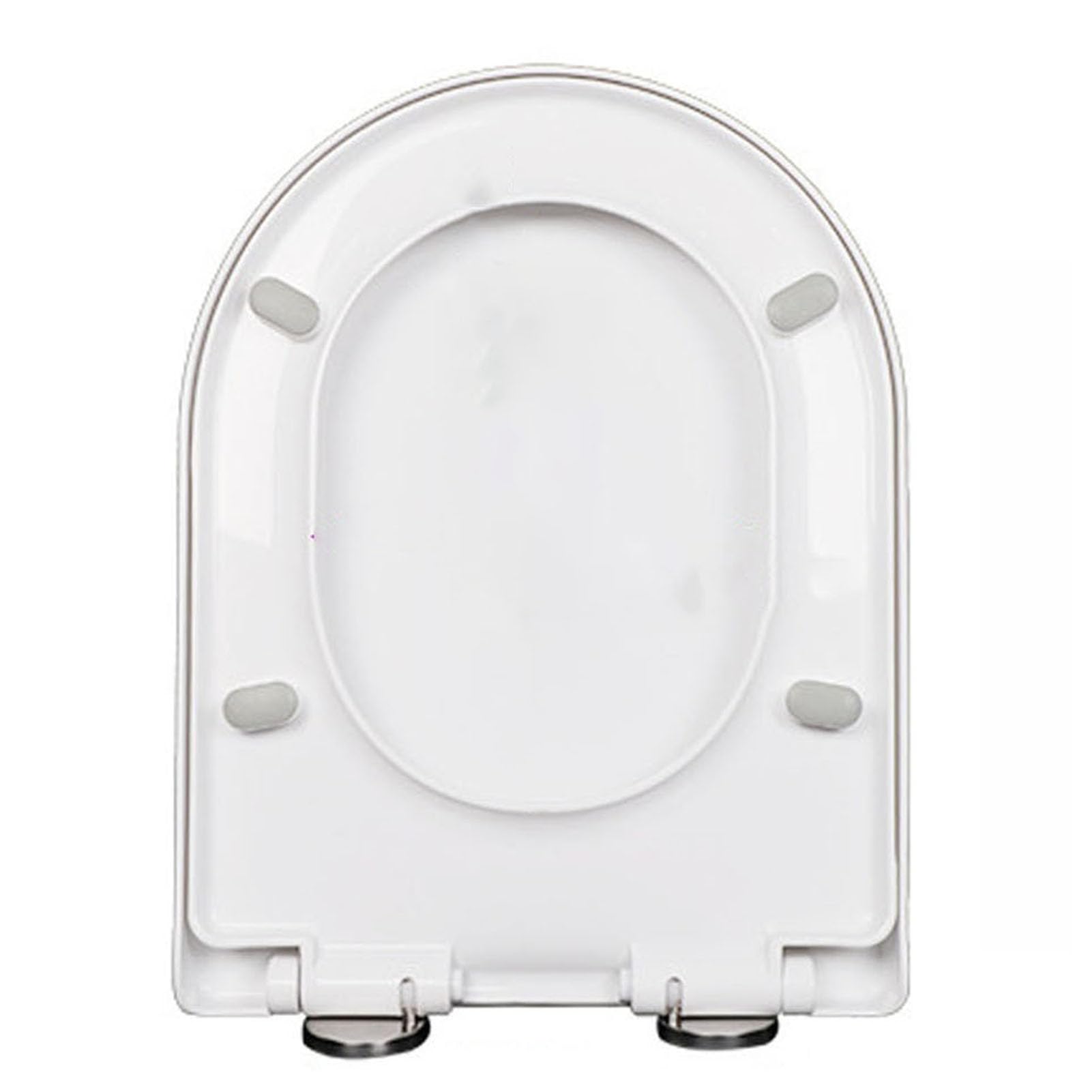 Soft Close Close Toilet seat, modifiable Metal Hinge Quick Release Cleaning White, Lightweight, Durable, Portable, User-Friendly, Compact, 360, Adjustable
