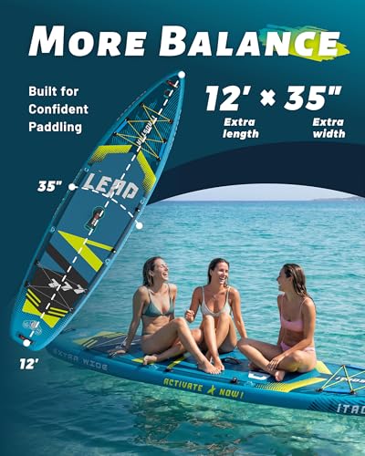 Image of iTAOSTAR Lead 12' x 35 inch /11' x 33 inch Stand Up Paddle Board, Inflatable SUP Board with 5 Fins Stable Design fo Youth, All Skill Levels, Lakes, Oceans