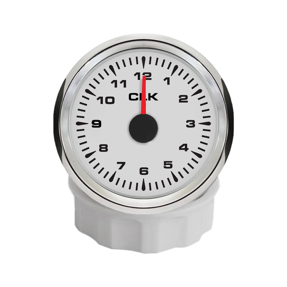 Voltmetro ELING 52mm Impermeabile Per Auto E Barche - Display LCD Retroilluminato Rosso, 8-16V - Foto 3