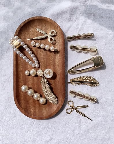 Lemeilleur 12 piezas pinzas para cabello de metal estilo dientes de pato antideslizantes para cabello grueso y delgado para mujeres y niñas miniatura 6