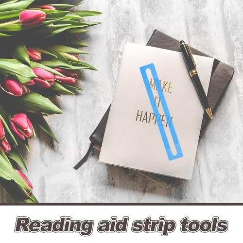Superposición azul en tiras de lectura guiada con regla flexible para el aula 3