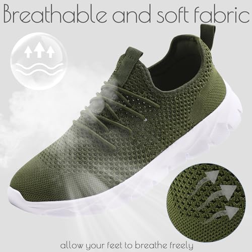 Image of ZGPWZWL Mens Running Shoes Fashion Sneakers Tennis Walking Casual Athletic Lightweight Breathable Workout Gym Comfortable Shoes