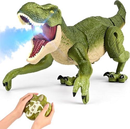 Gerbala LED Ferngesteuertes Dinosaurier Spielzeug, 2.4 GHz RC T-rex...