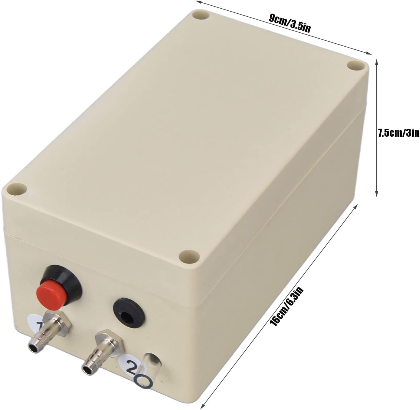 Electric Milking Machine, Plastic Plug in Large Suction Pulsation Milking Vacuum Pump Livestock Milking Equipment for Donkey Sheep Cow Horse (US Plug)