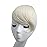 SARLA Platinum Blonde Side Bangs Clip in Hair Extensions Straight Synthetic Hair Bangs for Women