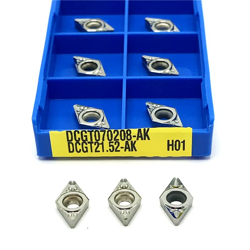 Herramientas de torno insertos 10pcs DCGT070204 AK H01 miniatura 5