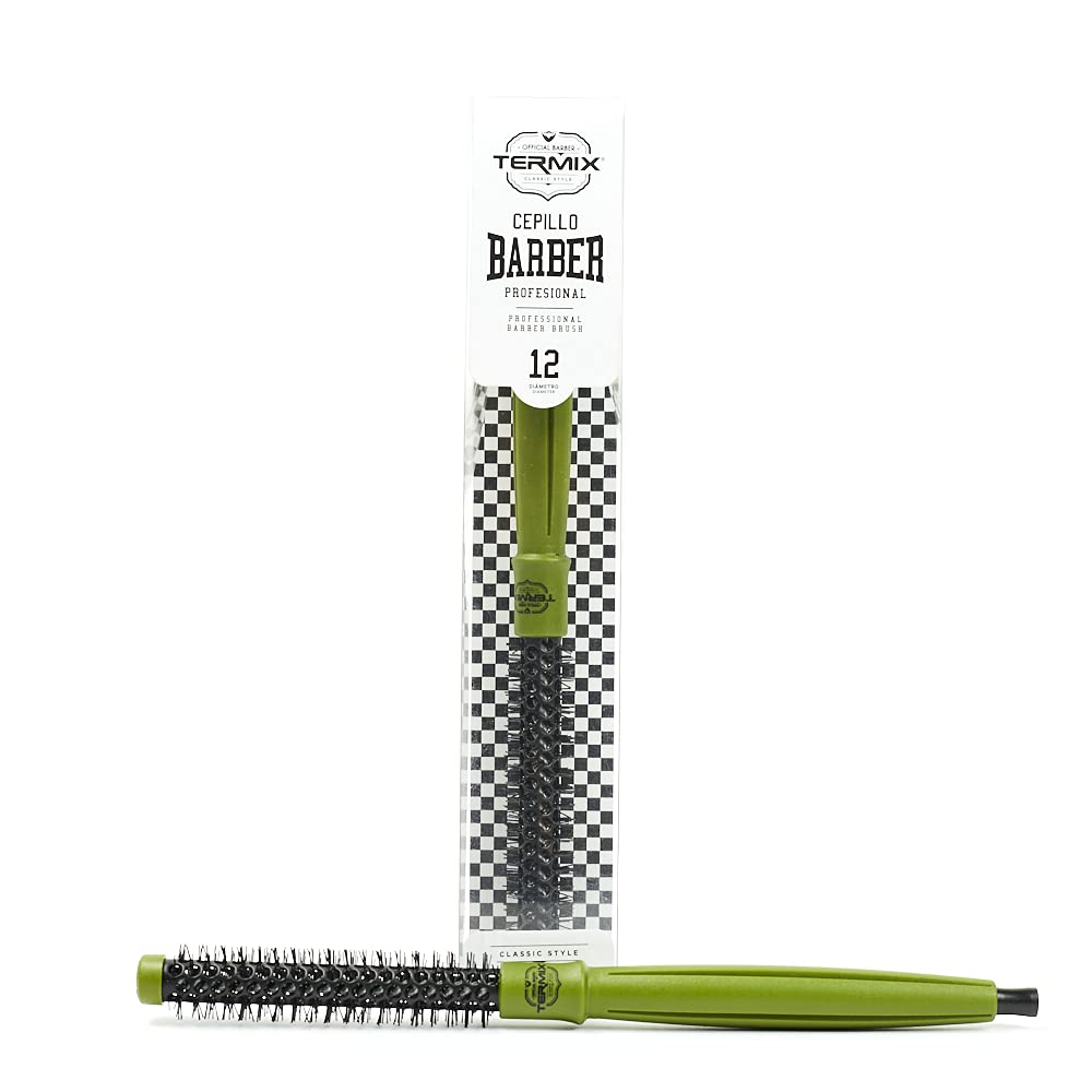 Termix Professional Round Hairdressing Brush Ø12 for All Hair Types of Men, Ceramic and Ion Technology, Style and Volume, Professional Hair Care for Hairdressers