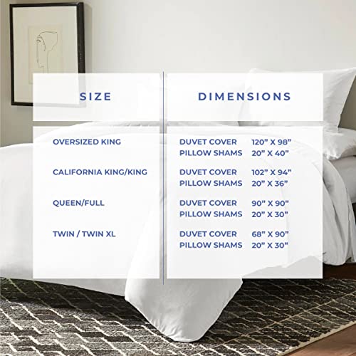 Kotton Culture 1000 Thread Count King Size Duvet Cover Set 3 Piece 100% Egyptian Cotton Breathable All Season With Zipper & Corner Ties Soft Comforter Cover (Cal King/King, White) #TOP1