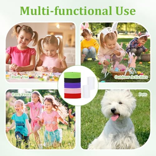 Swiftctrl 20 Stück Anti Laus Haargummi Mit 2pcs Extra feiner Zahnkamm gegen Kopfläuse Buntes Elastisches, Hilfe dem Schutz von Läusen Vorzubeugen