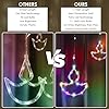 Gesto 10 Diya Curtain Lights – 111 SMD LED Multicolor Fairy Lights with Remote & 8 Flashing Modes | AC Powered Diya Lights for Home,Balcony, Mandir,Pooja Room,Diwali Decoration & Festival Decor(11 Ft) #1