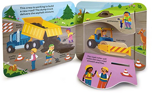 Peek-a-Flap Dig! - Construction Lift-a-Flap Board Book for Babies and Toddlers; Ages 2-7 - Thumbnail 6