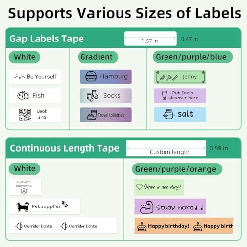 ORGSTA S001 Label Maker Machine with Tape, Portable Bluetooth Label Maker for Home and Off - image 4