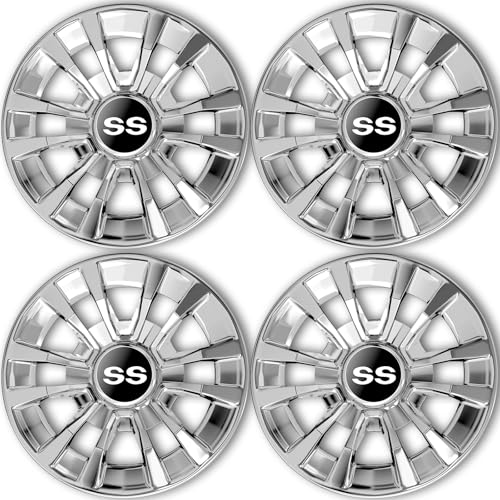 Enekerp Golf Cart Ss Wheel Covers Hub Caps, Golf Cart 8 Inch Snap-On Wheels For Club Car, Ezgo, Yamaha, Set Of 4