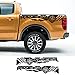 ZYHZJC 2 Piezas Pegatinas de Coche Vinilo brújula Aventura Todoterreno calcomanías gráficas Accesorios de Recogida para Ford Ranger Raptor