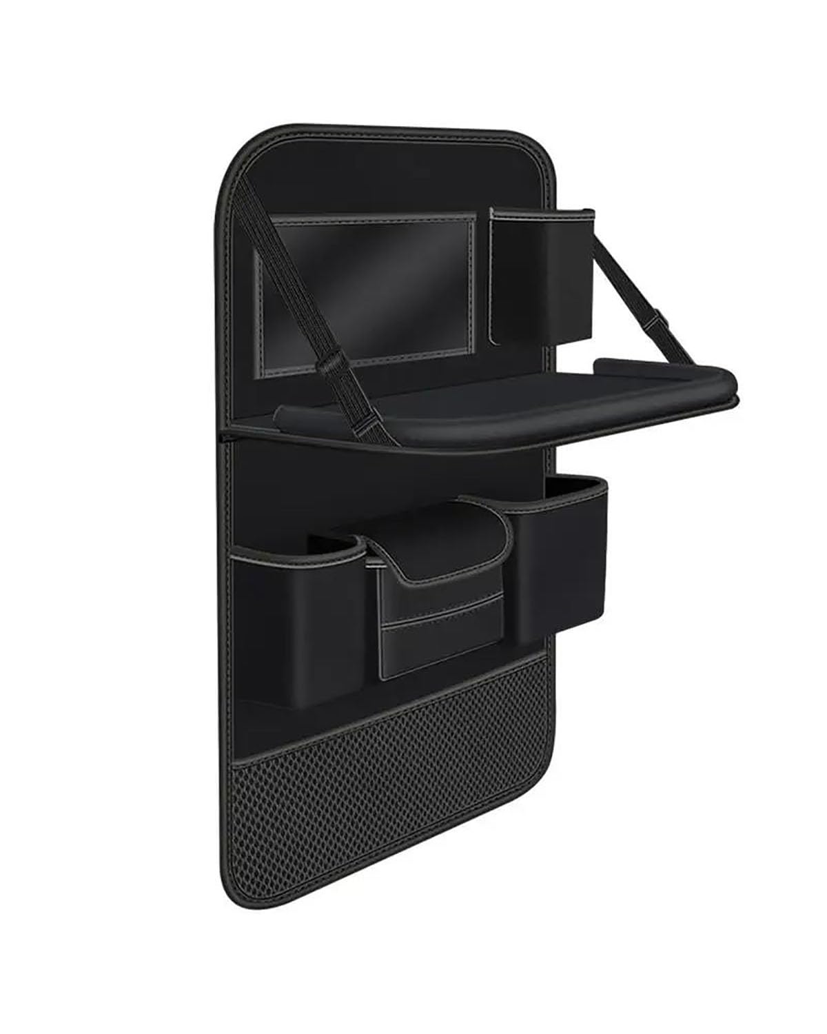 Organizzatore per sedili posteriori dell'auto, Car Organiser Car Rear Seat Organizer Car Seat Back Pocket With Foldable Table Tray Seat Back Truck And Middle Seat Bag(Grey)