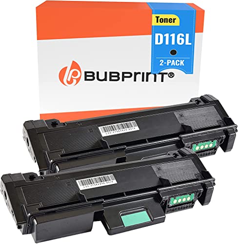 Toner MLT-D116L compatible Samsung Xpress M2625D M2825DW, lot de 2 cartouches Bubprint noir