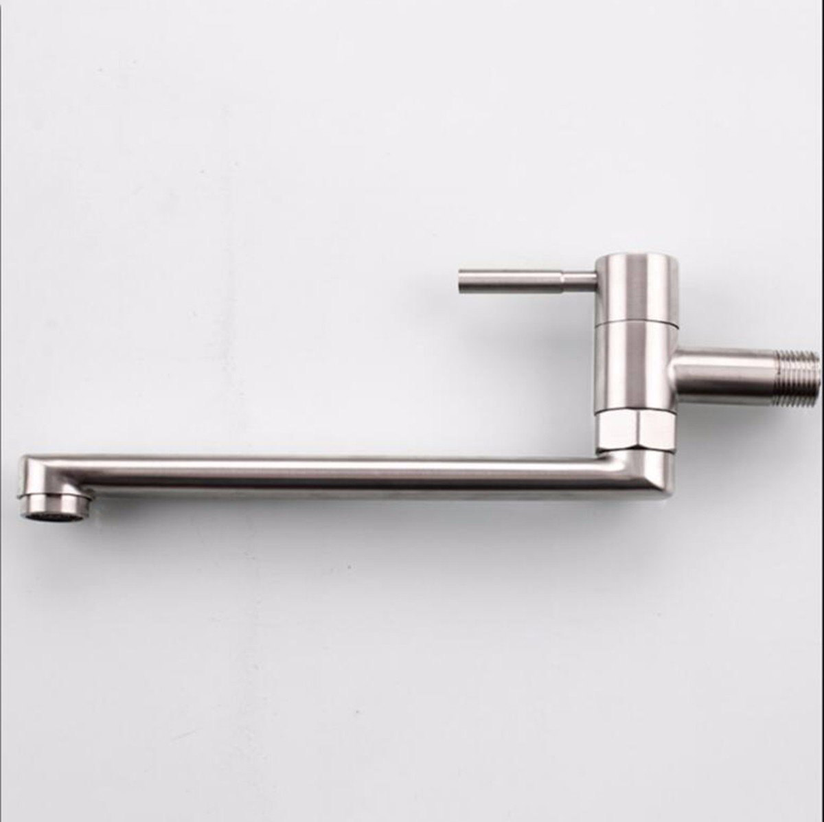 304 Edelstählen Kalte Wand Art Küchenarmatur Spritzpistole Tank Pflanzliche Waschbecken 4 Universal - Wand Montierten Wasserhahn Verlängert,B