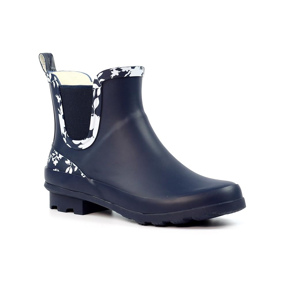 Lazy Dogz Women's Navy Prairie Ankle Wellingtons Colour: : Size 5