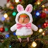 Generisch Winddichter Vogelumhang, verstellbares Vogelkostüm für Winter, Ostern, Outdoor, Graupapageien, Sittiche, Beos, Finken (White, S)