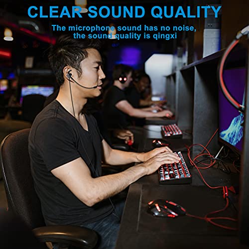 Toluon Gaming Earphones Stereo Deep Bass Surround In-Ear Wired Headsets Magnetic Earphones With Detachable Dual Microphones Compatible With Pc Mobile Phone Gaming #TOP6