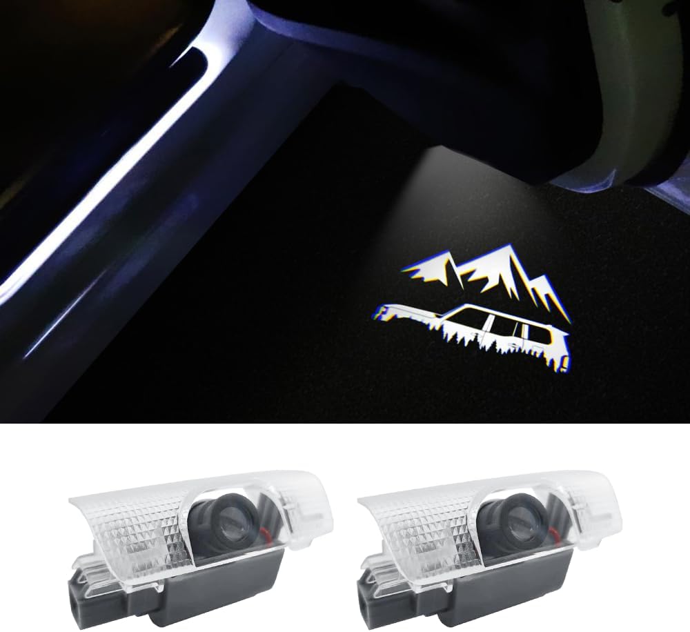 2 PCS LED Car Door Logo Lights Compatible for GX550 (J250) 2024-present Courtesy Projector Laser Welcome Lamp Puddle Lights Kit Car Accessories (Mountain, GX550 (J250) 2024-present)