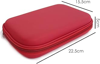 Fashionstationery.com Fashion Stationery Pencil Cases for Girls Boys Kids Children Teenagers Red Hard Shell School Pencil Case Hand Held Gaming Device Storage Case