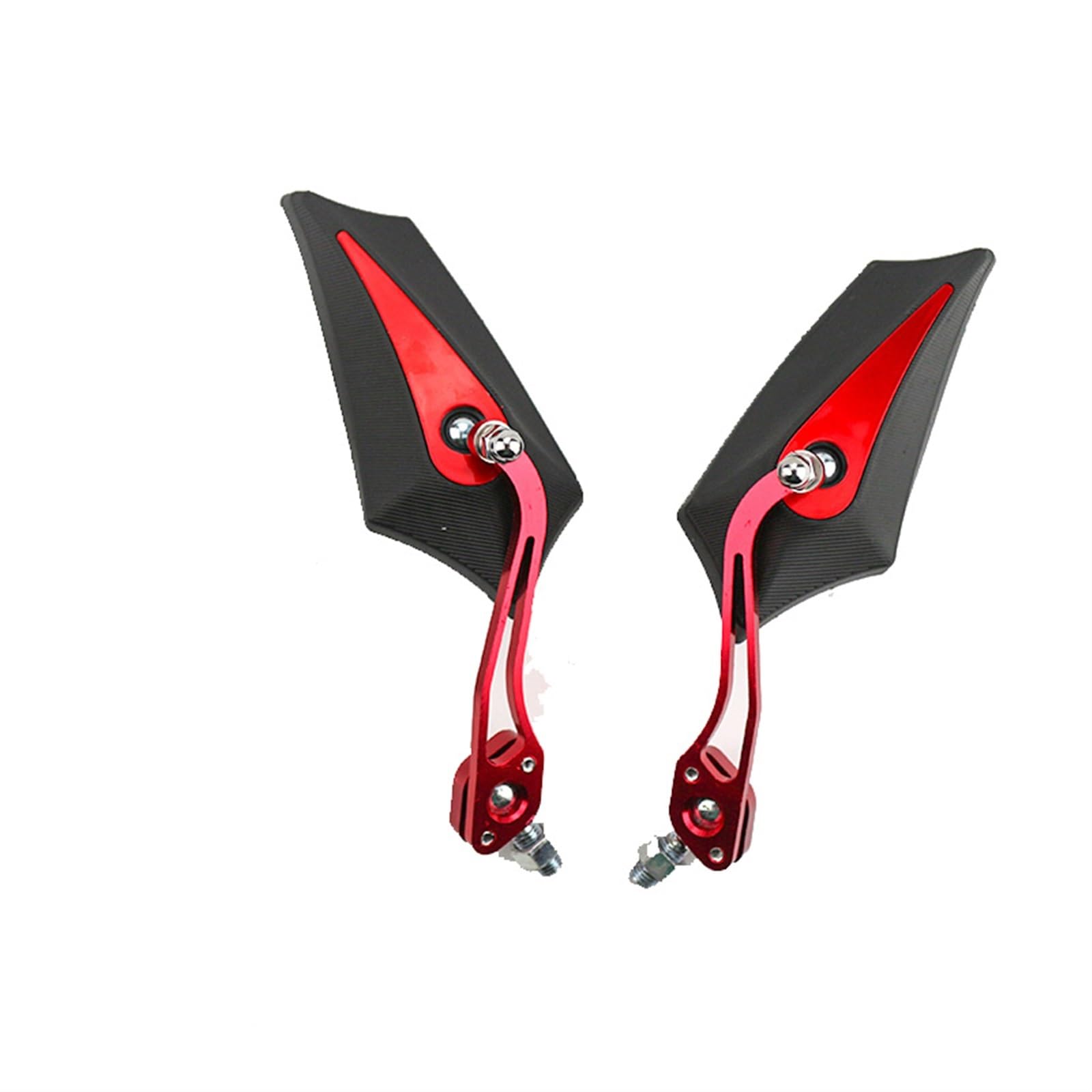 Specchietti Moto Manubrio Specchi Retrovisori Moto Lato Sinistro Destro Con Viti Intercambiabili Universali Per Moto Scooter Bici Specchietti Moto (Color : Red)