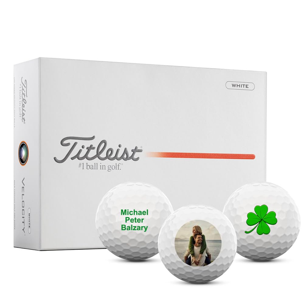 Titleist Velocity Personalized Logo Golf Balls