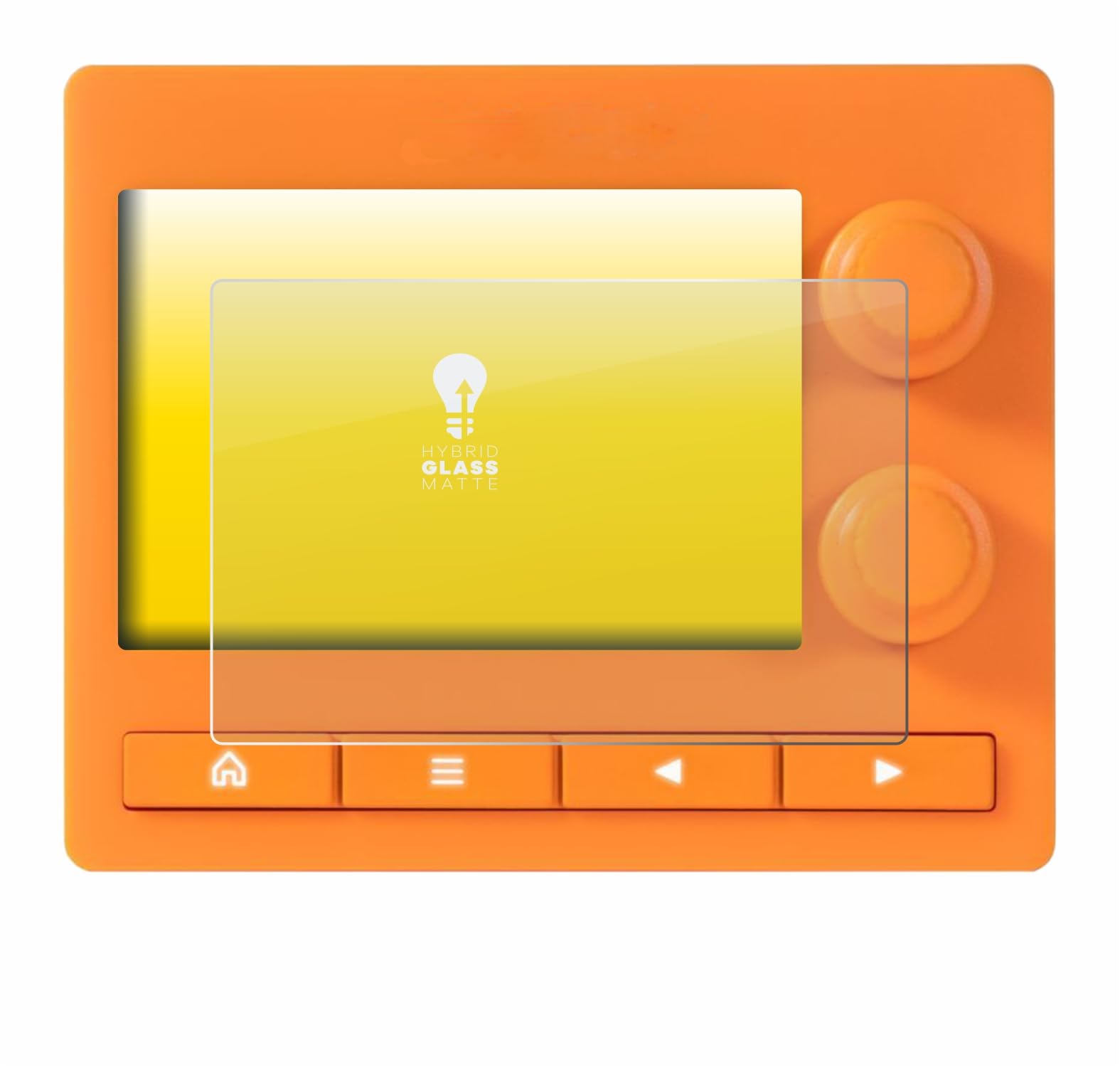 upscreen Matte Screen Protector Glass Film compatible with 1010 Music Nanobox Tangerine - Anti-Glare, Anti-Fingerprint, 9H Glass Protection