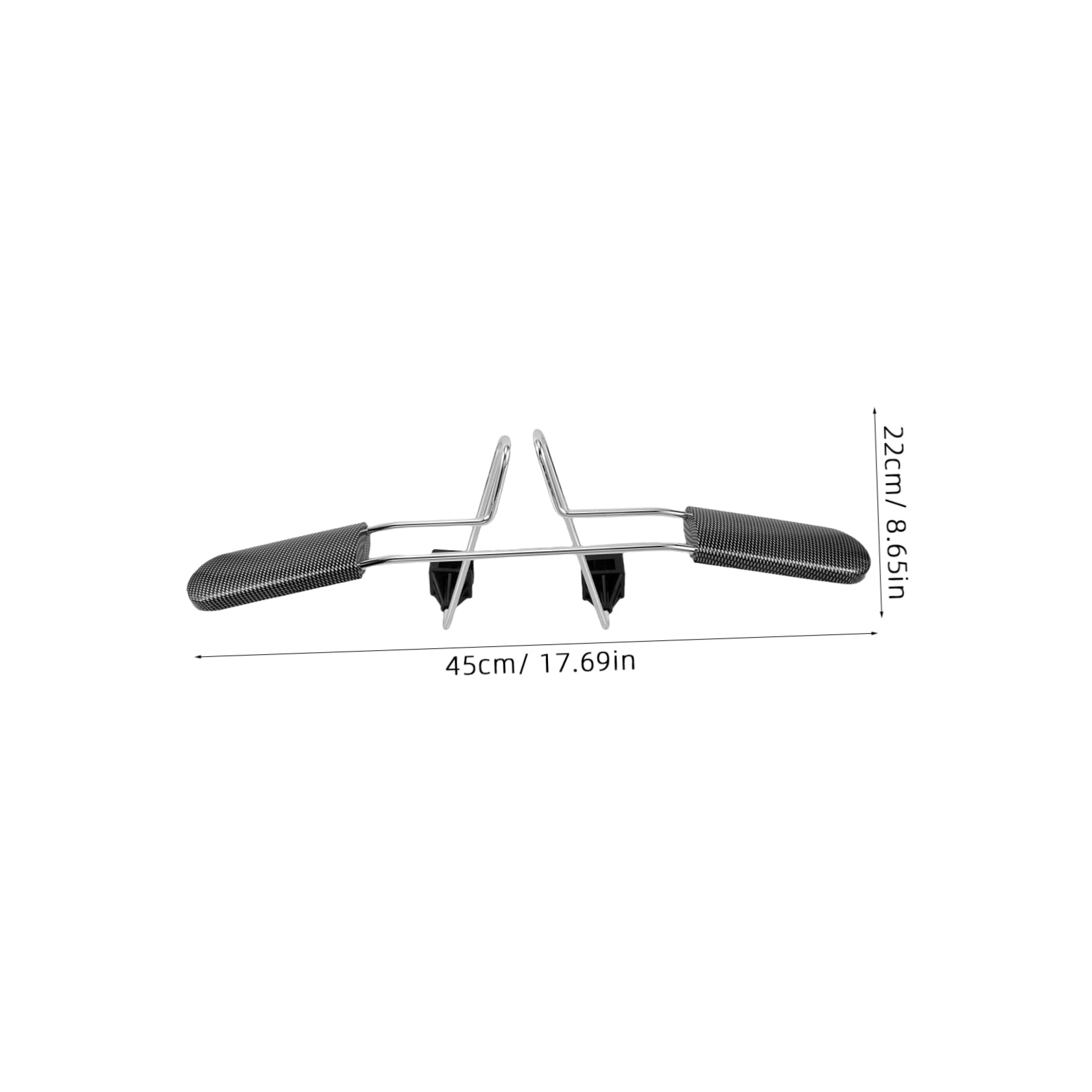 Alipis Gruccia Appendiabiti per Auto da Poggiatesta in Acciaio Inossidabile e Fibra di Carbonio, Salvaspazio, 40-52cm, per Camicie e Vestiti