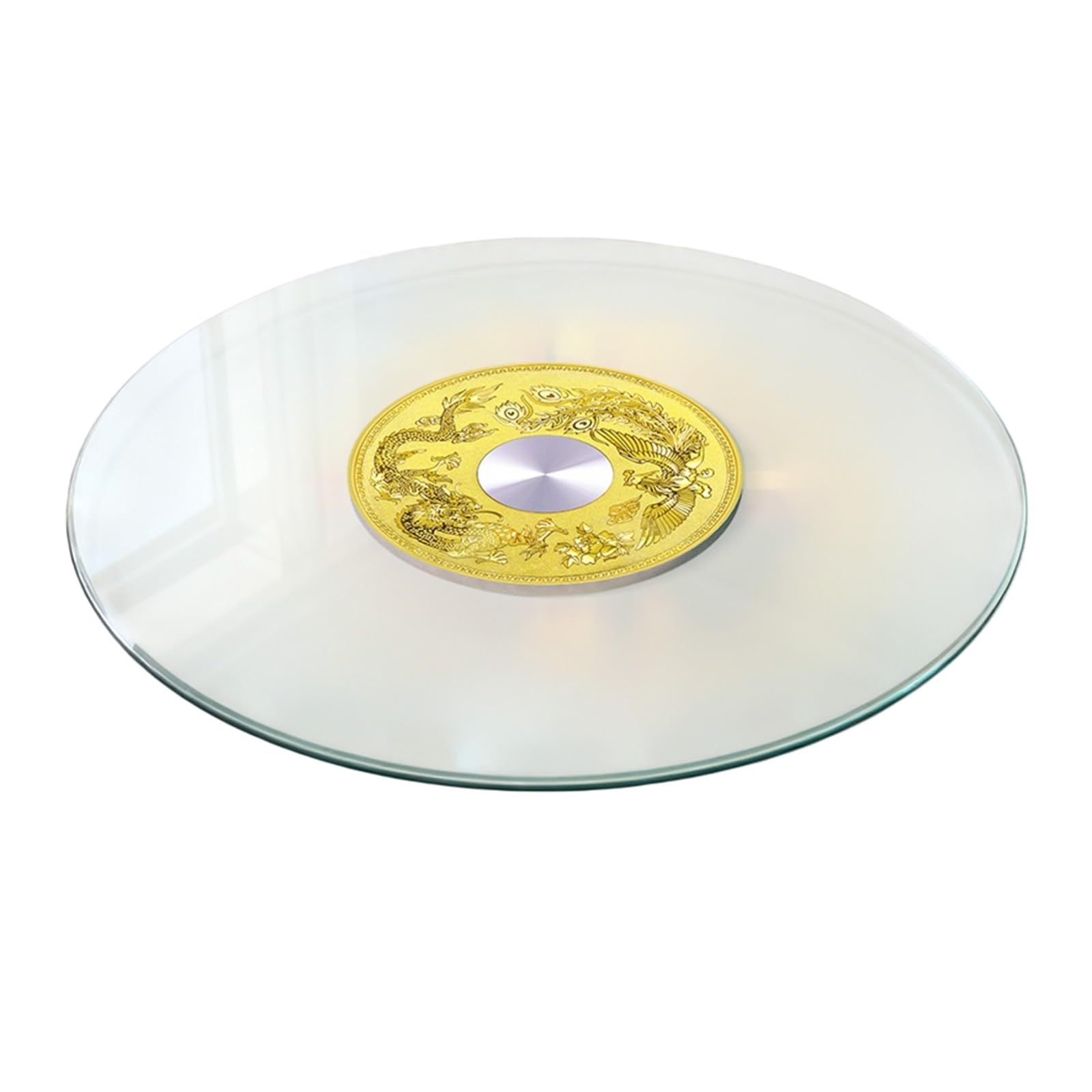 Plateau tournant de table en verre 360° pour simplifier vos dîners