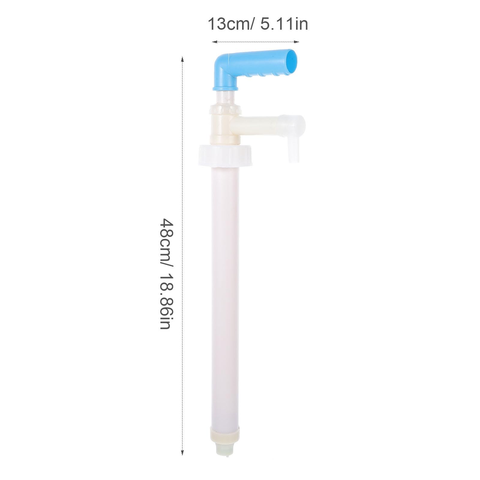 Bomba Manual de Líquido para Cubos, 2 Piezas Plástico, Blanco