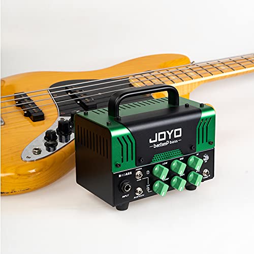 Image of JOYO 50W Bass Amp Head Hybrid Tube Preamp with 12AX7, Compressor, 3-Band EQ, FX Loop, Bluetooth & Headphone Output for Bass Practice, Home Studio & Small Gig (Require External Speaker Cabinet) Badass