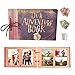 Produktbild YiHao DIY Scrapbooking Fotoalbum,Gelbes Kraftpapier Page Album für Reise Valentinstag Hochzeit Geburtstag Jahrestag Geschenk, 26,9 x 19,1 cm, 80 Seiten,Erweiterbar