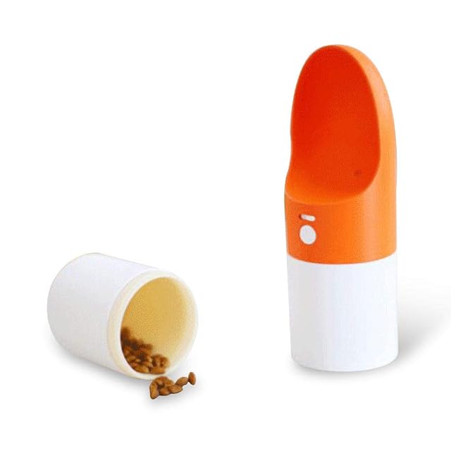 Foto 3 de 7 de HaiMa Moestar Rocket Pet Accompanying Cup Outdoor Travel Watering Food 270Ml Botellas De - Orange L