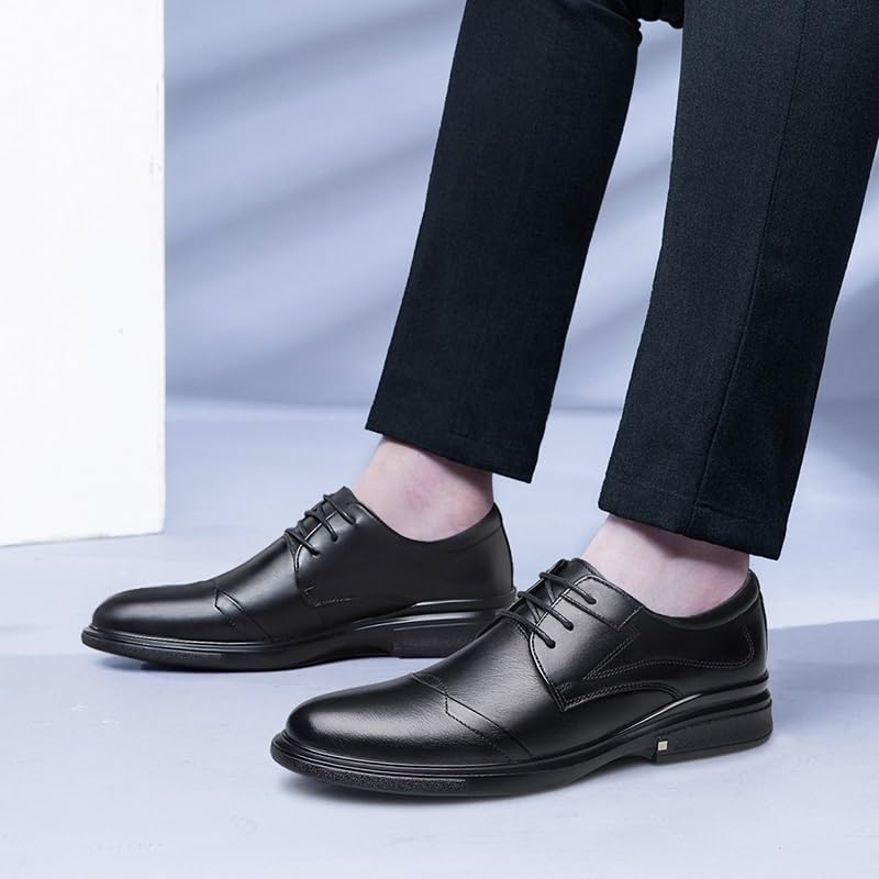Men's Patent Leather Business Oxford Shoes Men Modern Leather Casual Scale Pattern Comfort Formal Shoes Fashion Dress Sneakers Casual Derby Shoe2